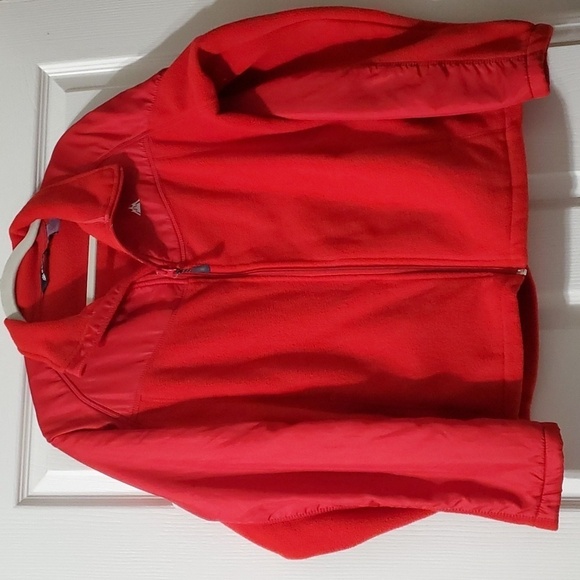 Snozu red jacket women's clothing preowned used vguc zippered comfy - Picture 1 of 14